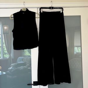 Zara, NWT, Navy Knit Matching Pant and Top